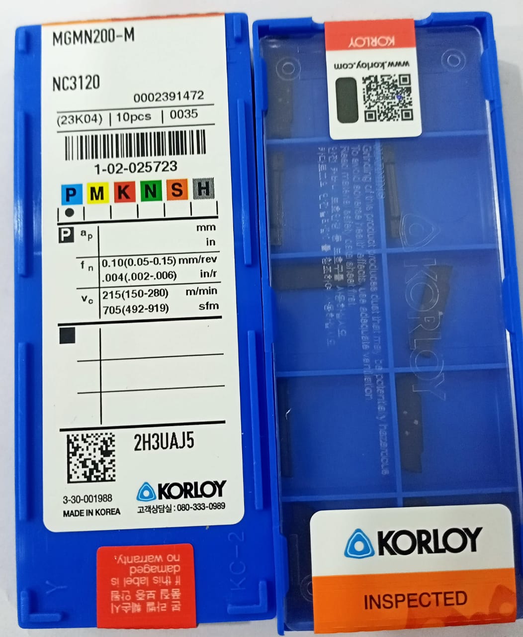 Korloy MGMN 200-M NC3120