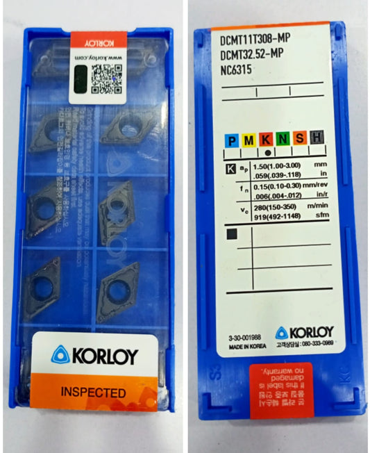 KORLOY DCMT11T308-MP NC6315