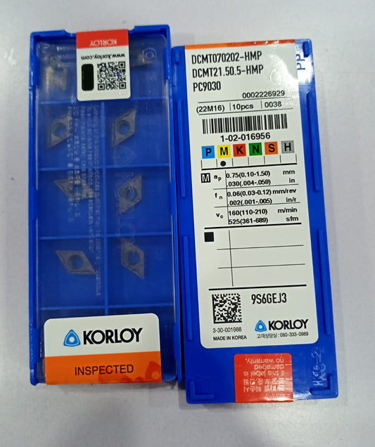 KORLOY DCMT070202-HMP PC9030