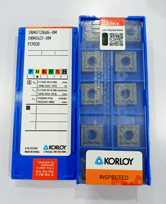 KORLOY SNMG 120404 HM PC9030