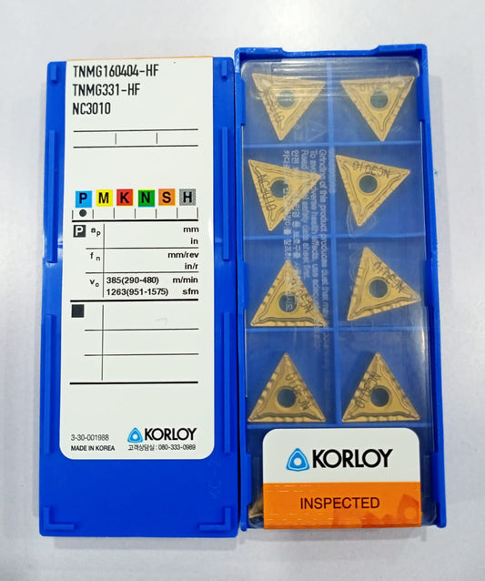 KORLOY TNMG 160404 HF NC3010