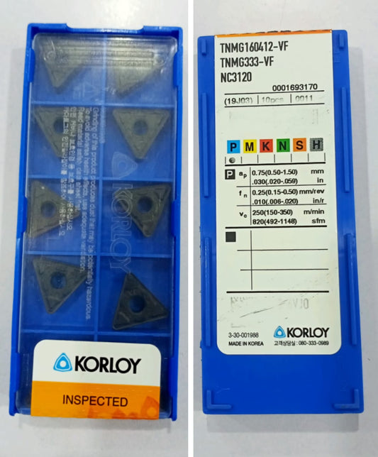 KORLOY TNMG 160412 VF NC3120