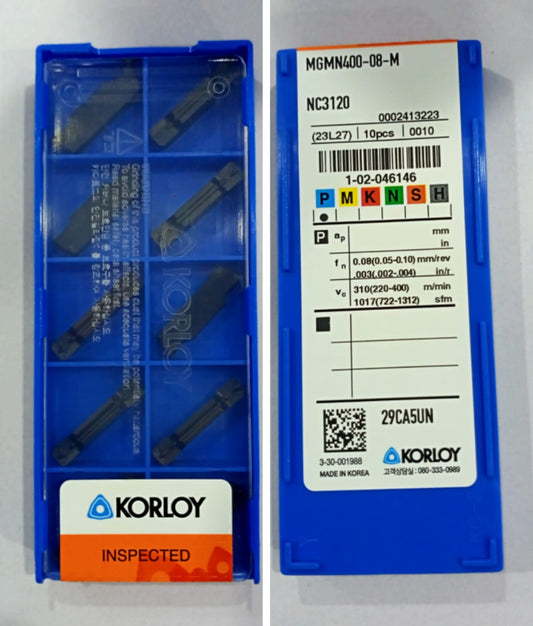 KORLOY MGMN 400-08-M NC3120