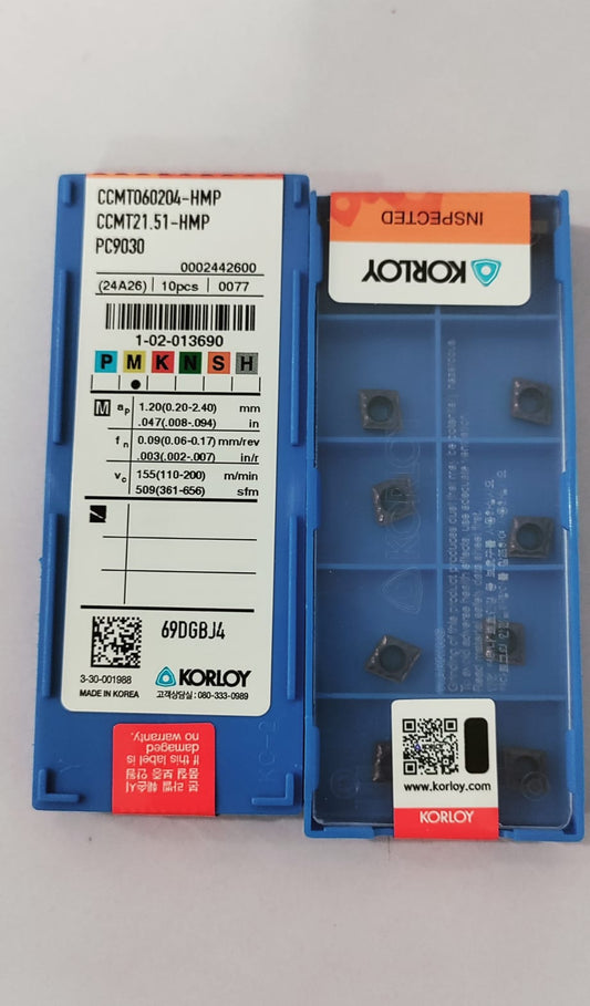 KORLOY CCMT060204-HMP PC9030