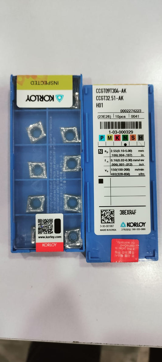 KORLOY CCGT 09T304 AK H01